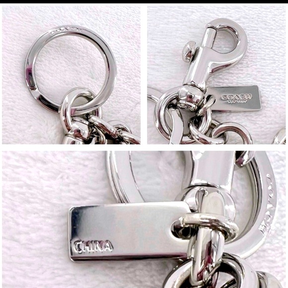 Coach Glitter Tea Rose Resin keychain/Bag charm - Picture 7 of 8